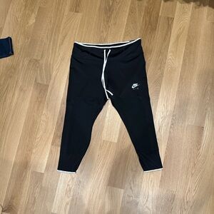 Nike Women's Black Joggers with White Details